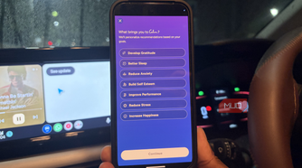 What brings you Calm page on Pixel 10 Pro