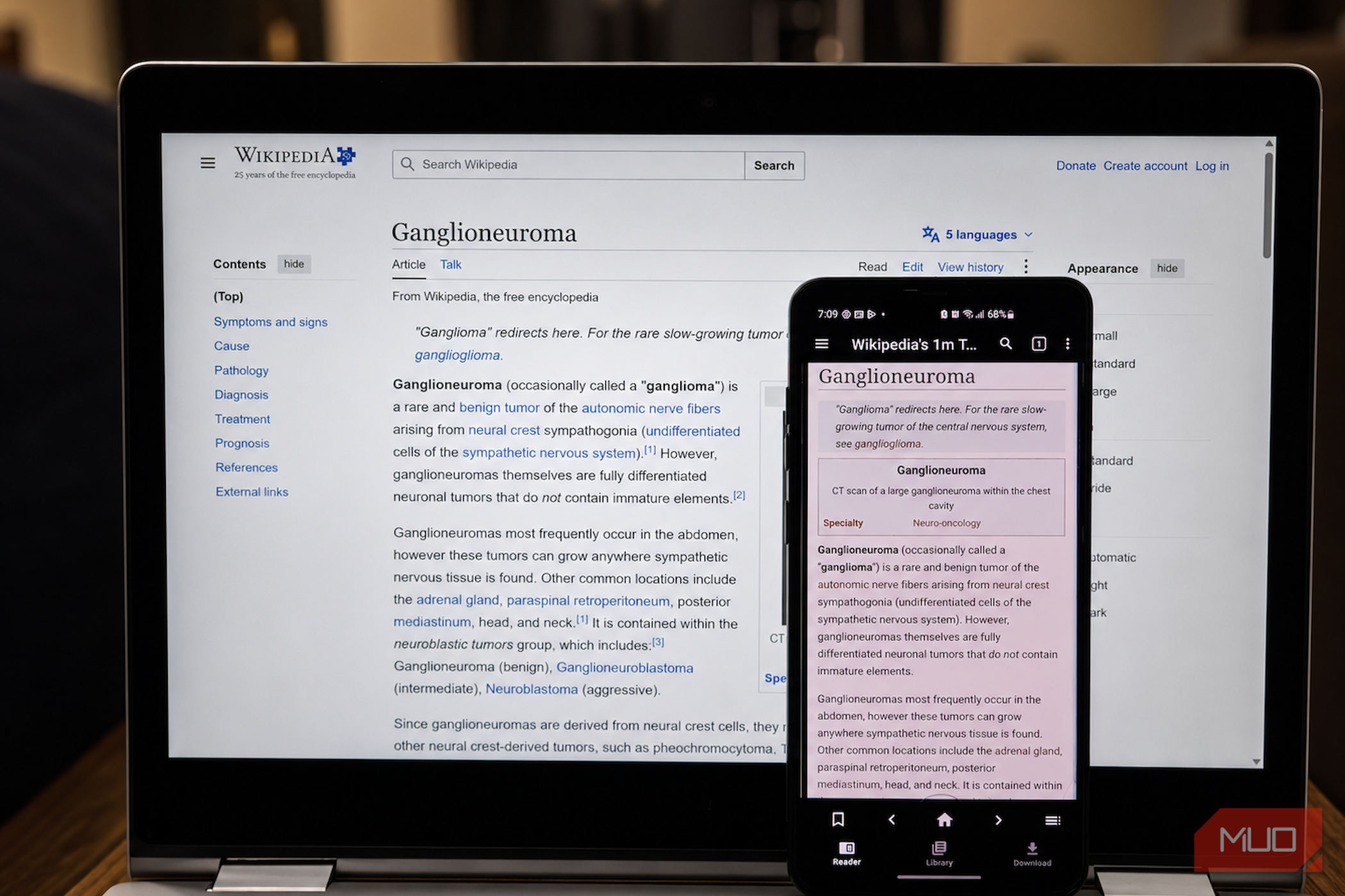 There's a way to have the entire Wikipedia offline, and it's smaller than you'd expect