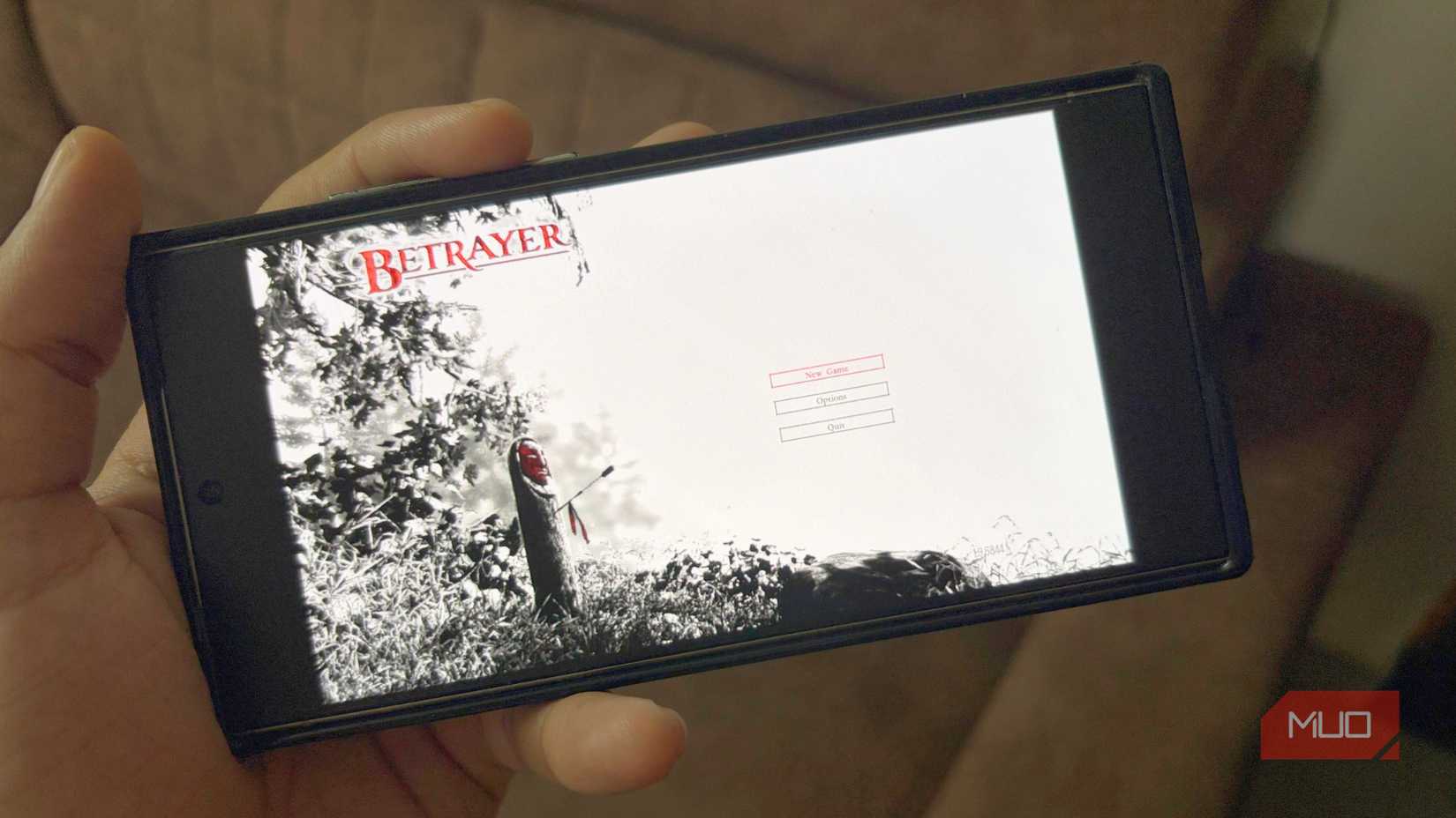 Betrayer game on an Android phone via Winlator 
