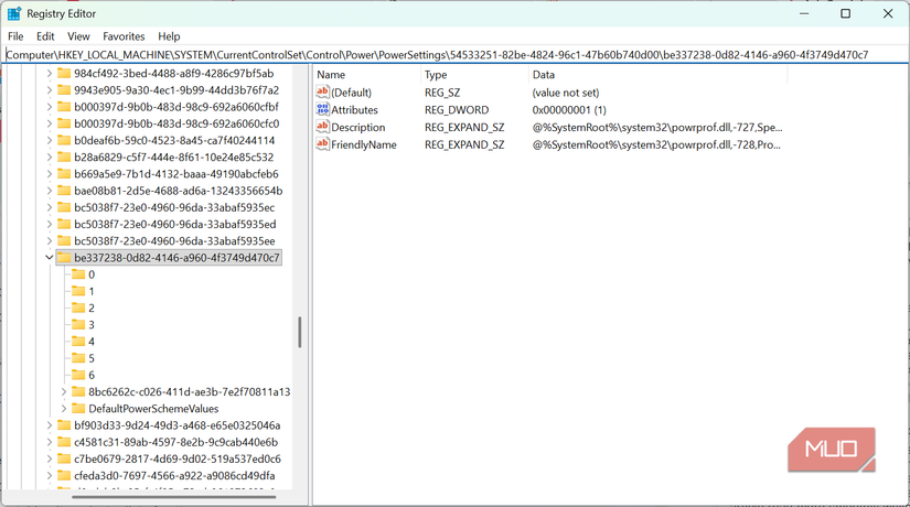 Windows registry