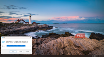 Windows Run dialog for Credential Manager