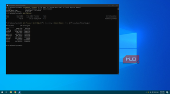 Using PowerShell on Windows server to display systems stats