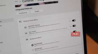 Windows Studio Effects panel in the settings of a Copilot+ PC.