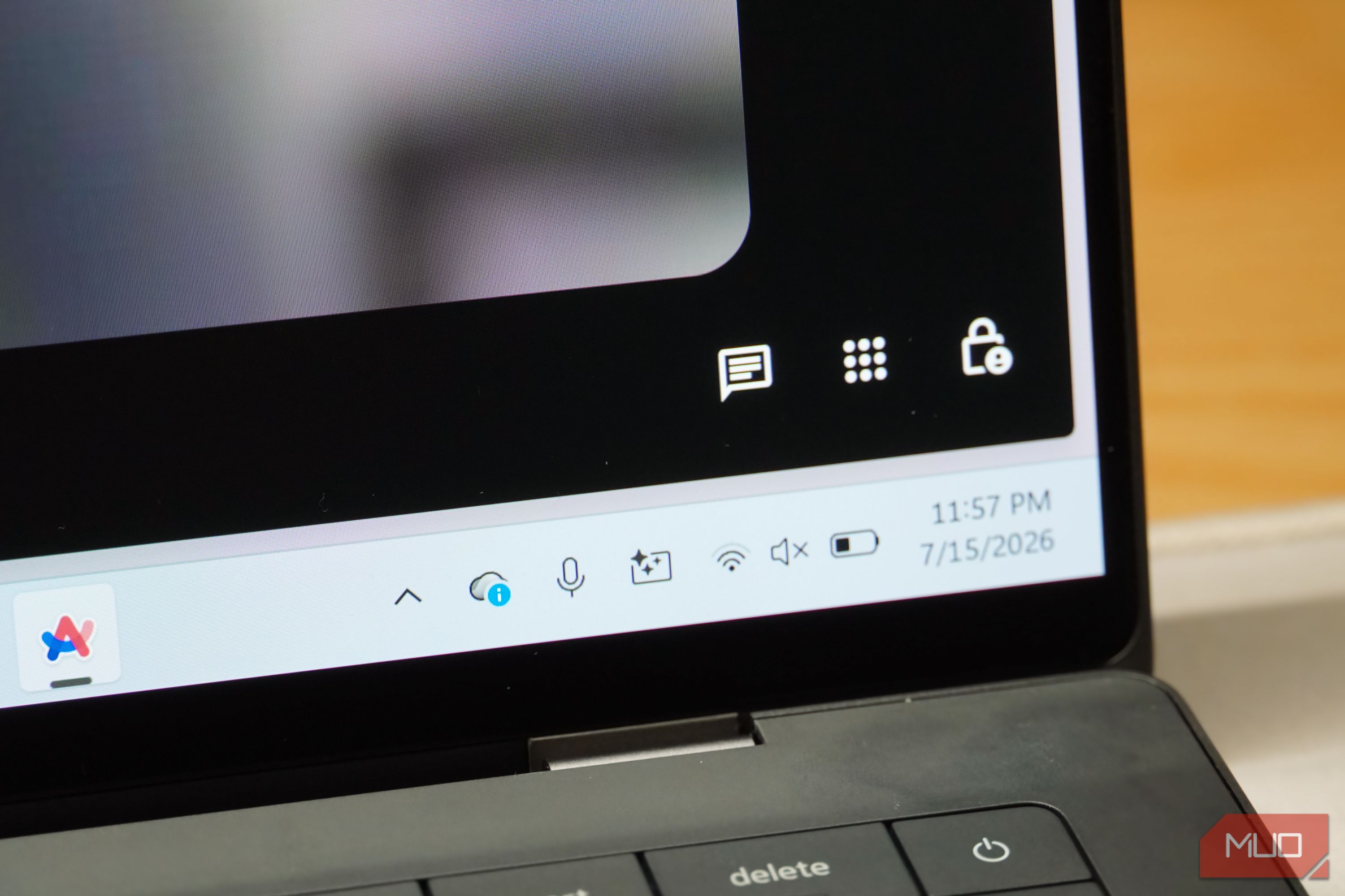 Windows Studio Effects panel in the quick settings of a Copilot+ PC. 