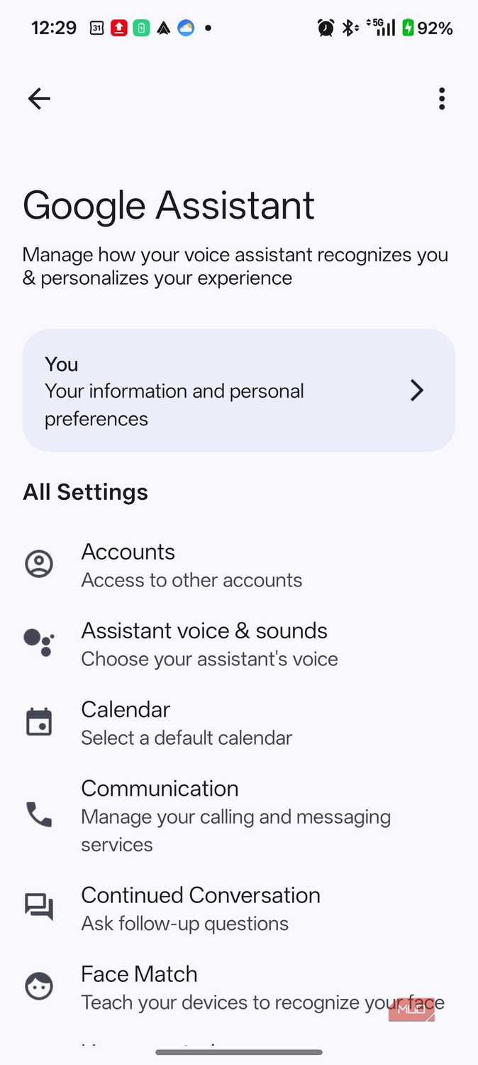 You information button