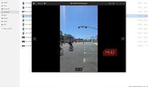 Zorin file explorer showing image of a street with bikes