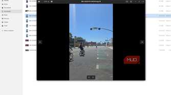 Zorin file explorer showing image of a street with bikes