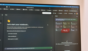 A notebook opened on Gemini Notebook on PC