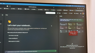 A notebook opened on Gemini Notebook on PC