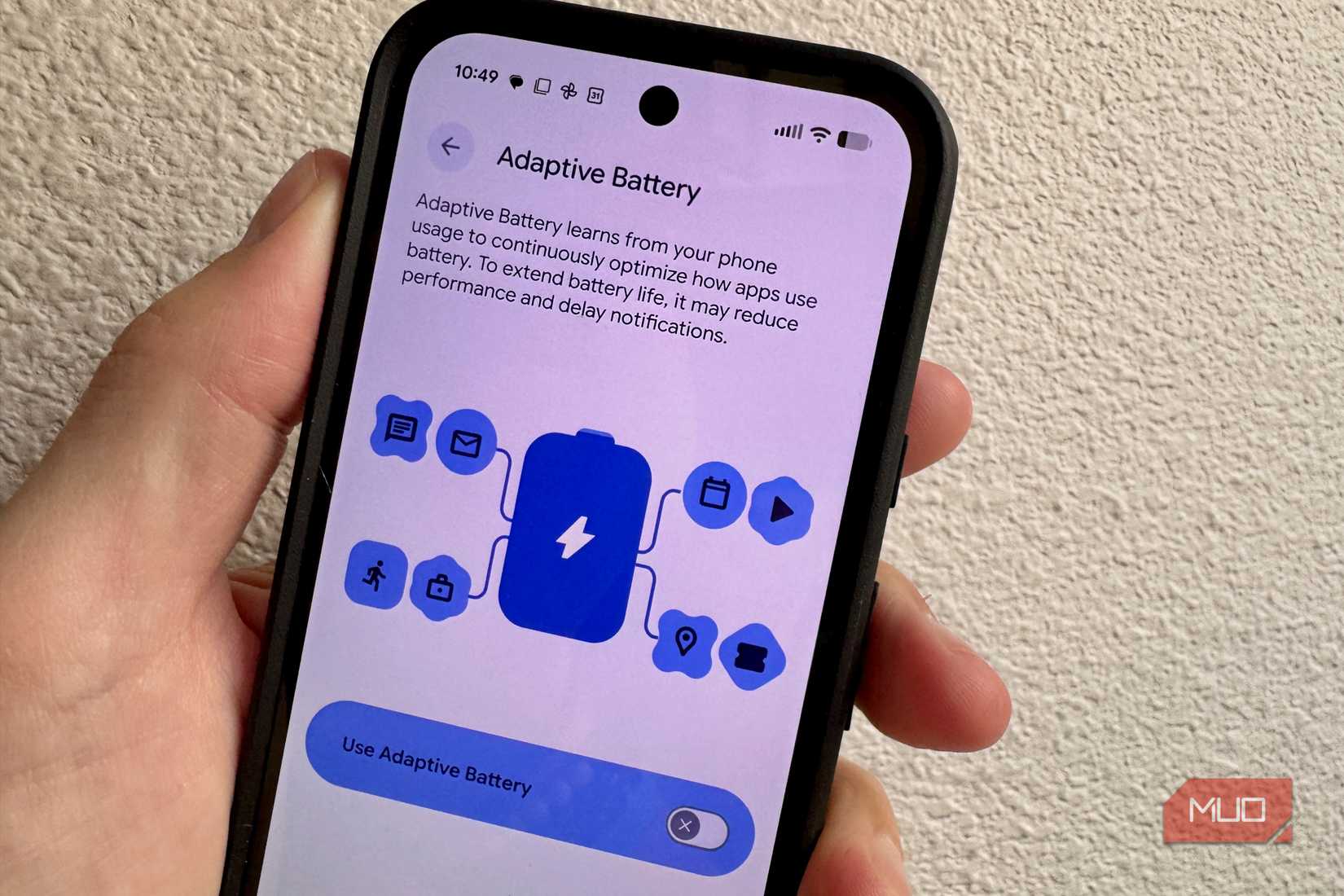 adaptive battery off