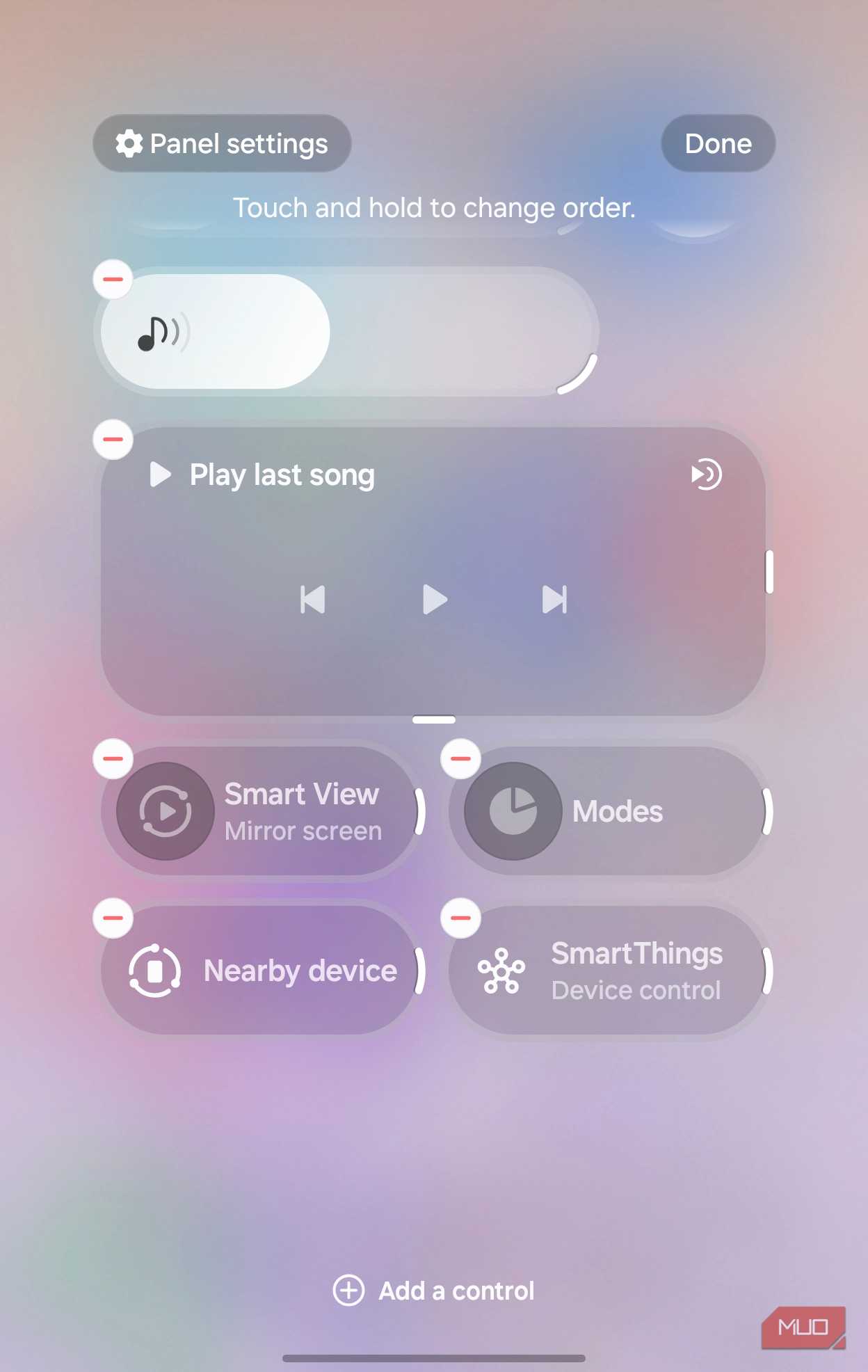 add a control