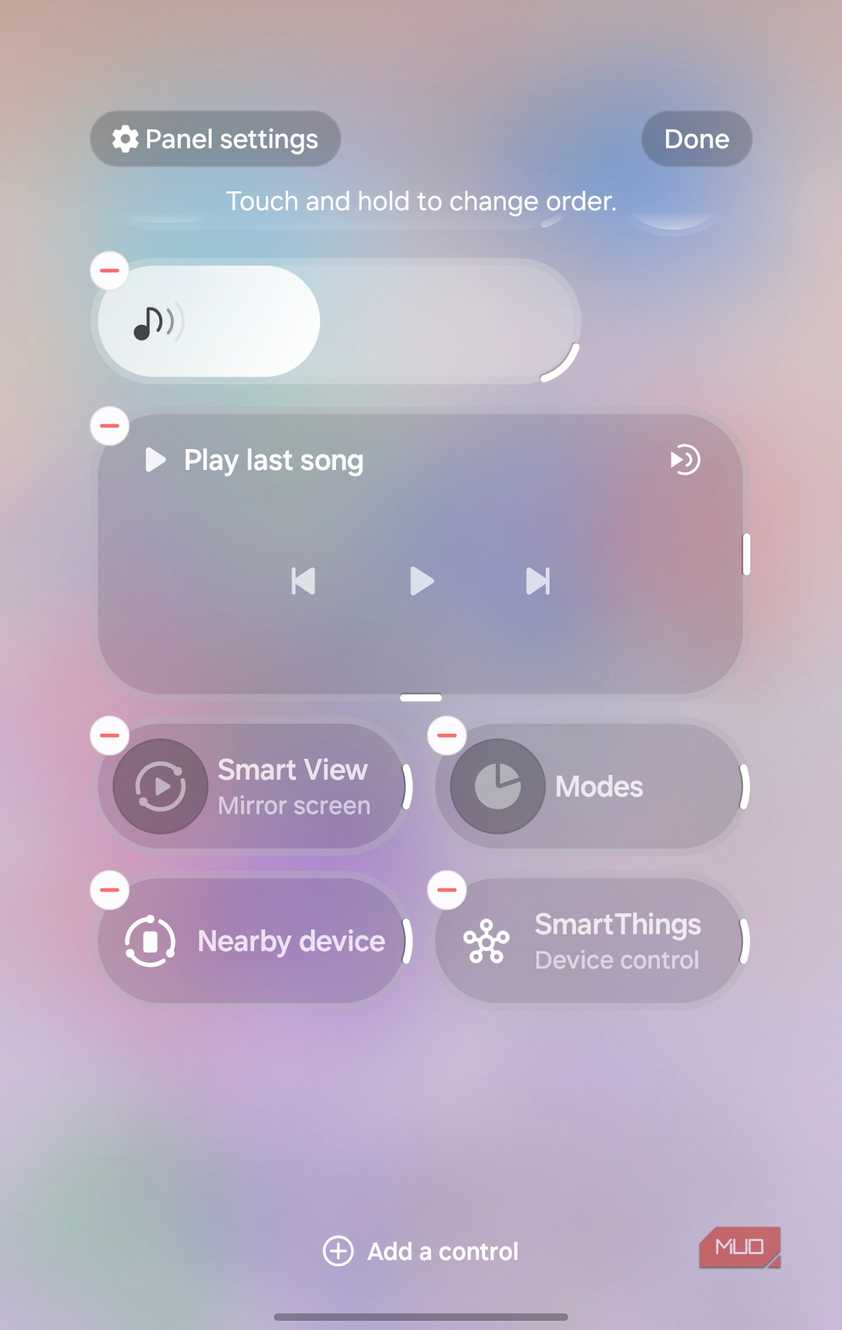 add a control