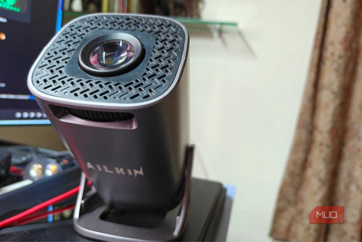 Top down view of the projector