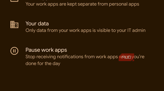 Android 17 searching for work apps