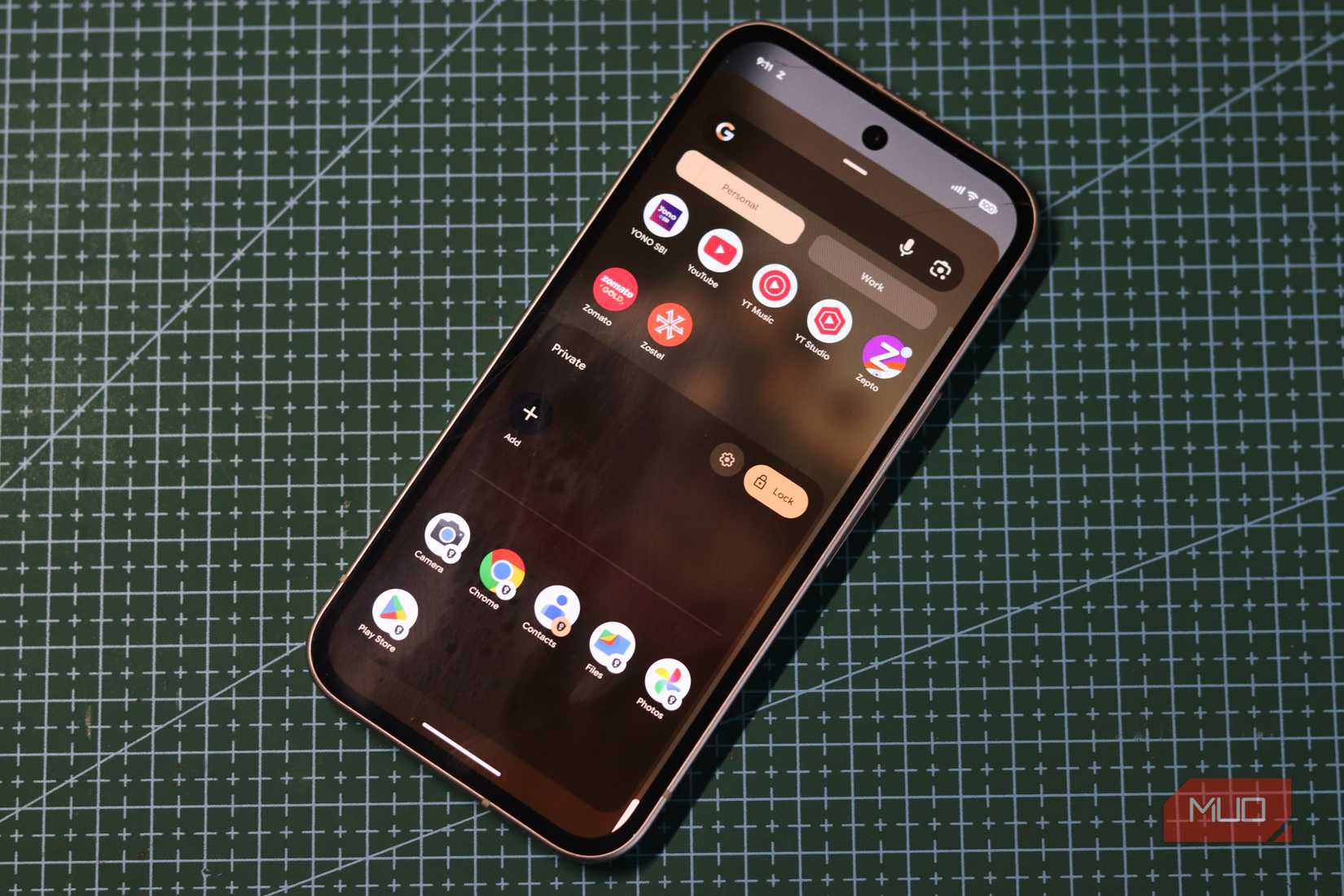 Android Private Space app drawer