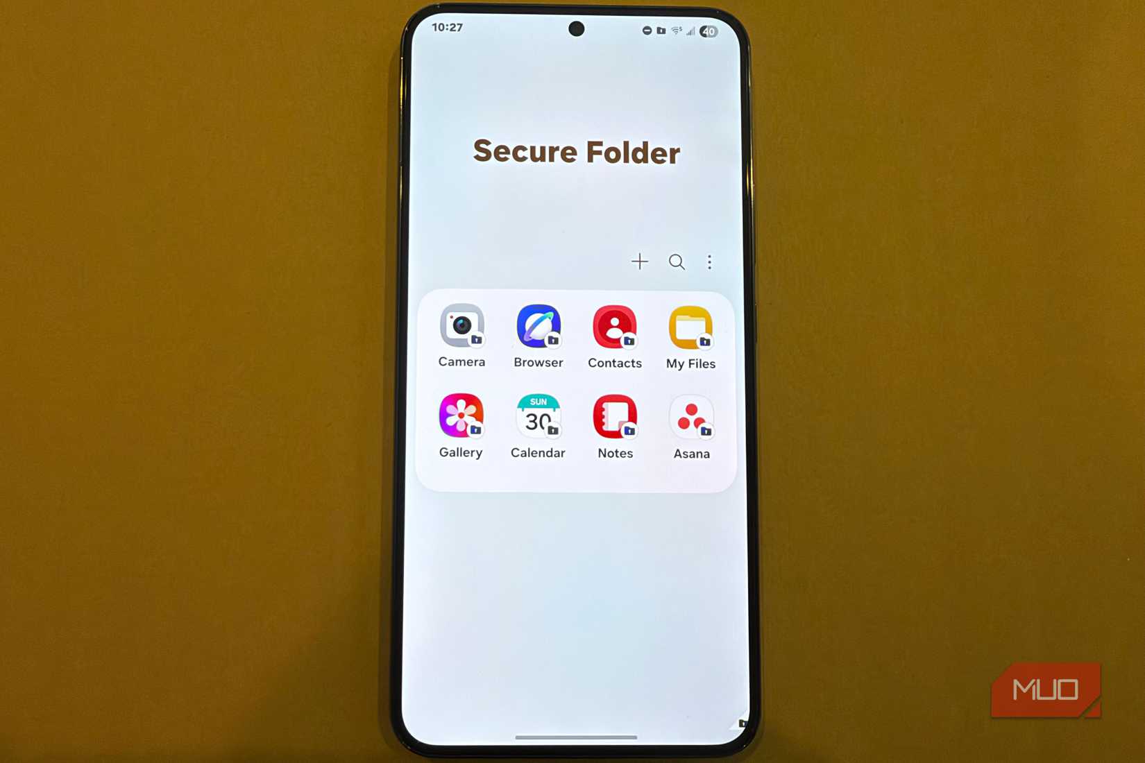 secure folder app list