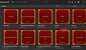 The library on Audiobookshelf.
