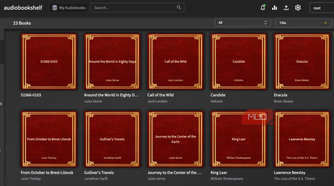 The library on Audiobookshelf.