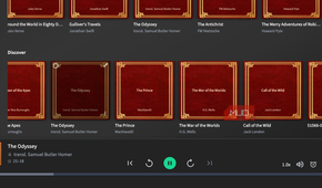 Currently playing file on Audiobookshelf.