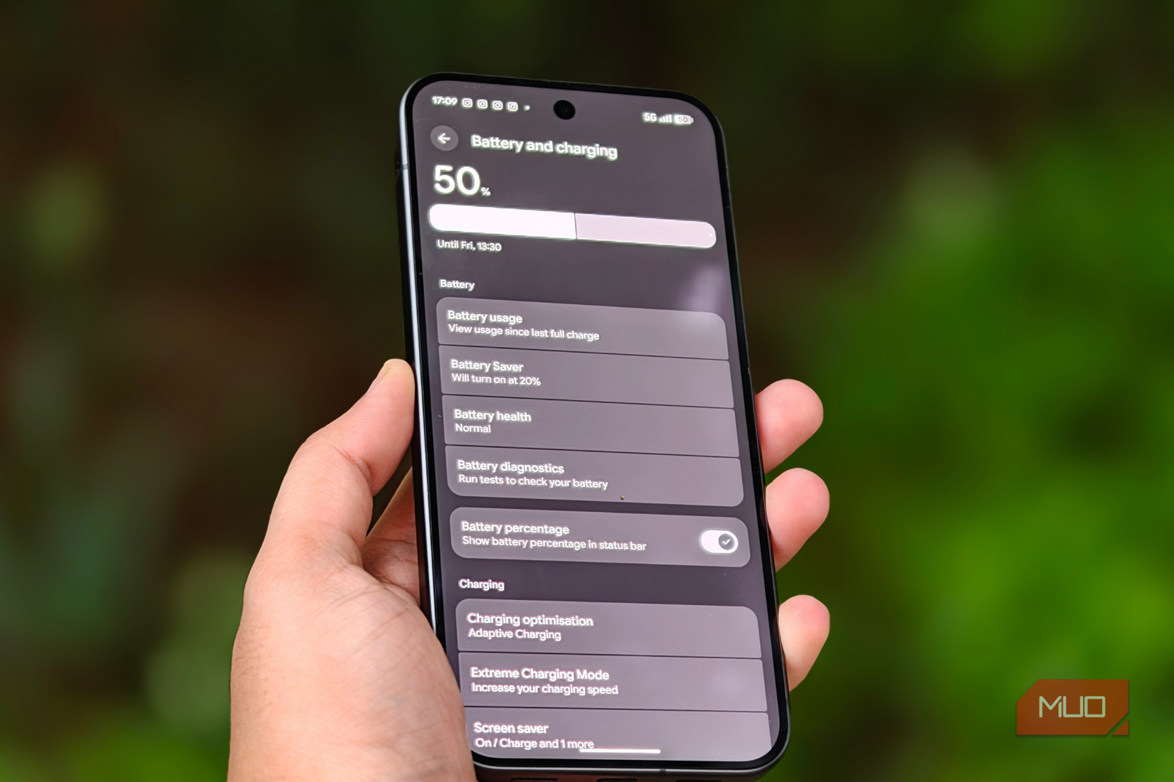 Battery and charging page on the Google Pixel 11 Pro XL