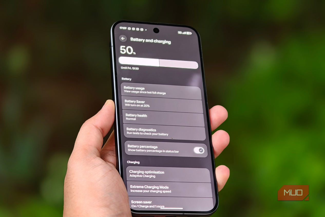 Battery and charging page on the Google Pixel 11 Pro XL