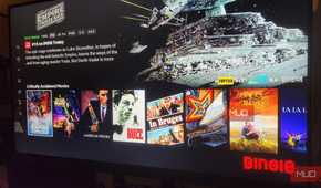 The Bingie Kodi skin home page.