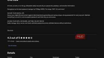 Bitwarden sitting inside the actual Chrome Web Store with Add to Chrome visible.