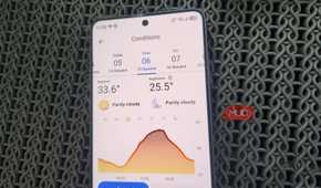 Breezy Weather app on Android phone
