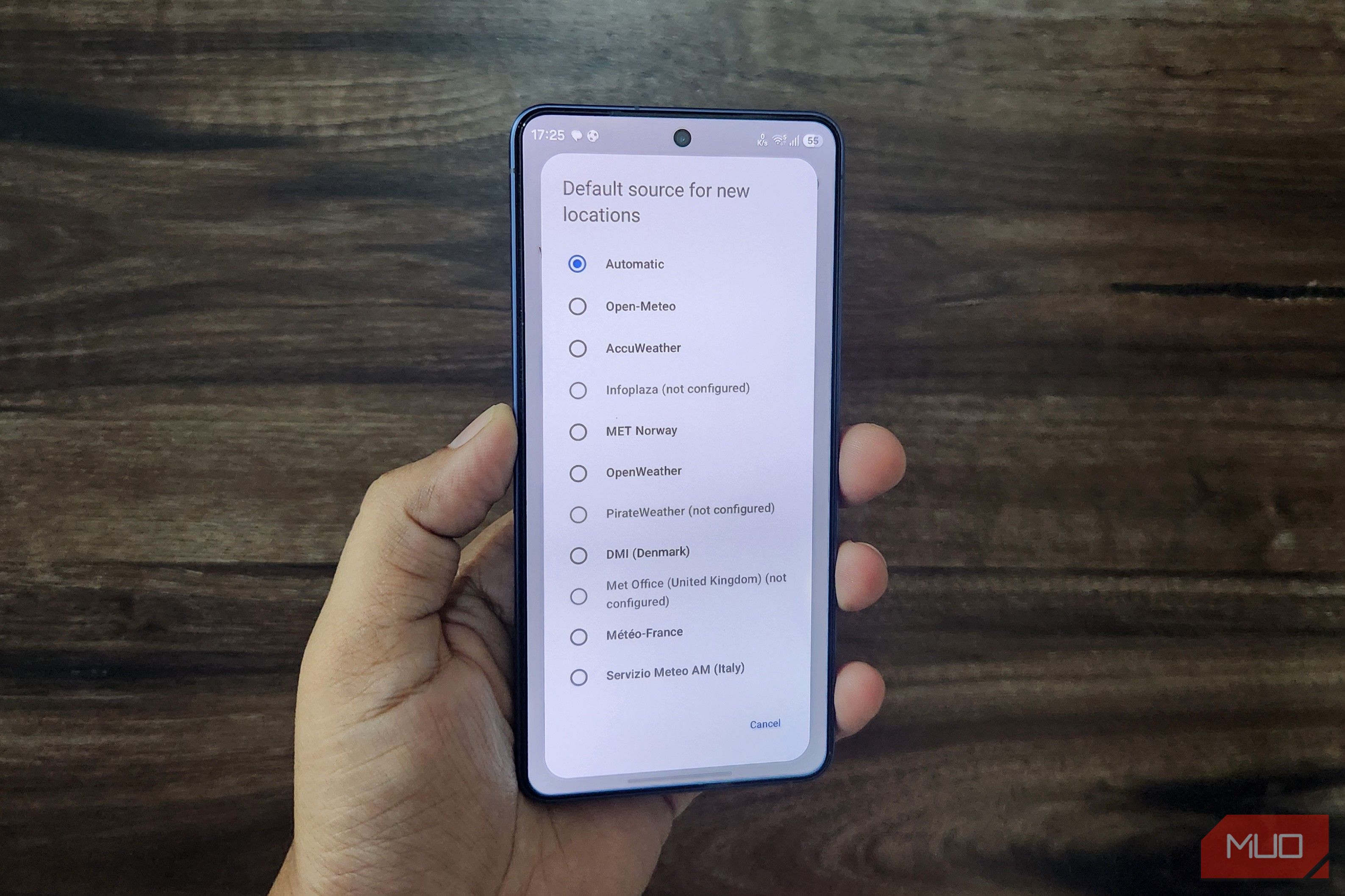 Breezy Weather app sources on Android phone