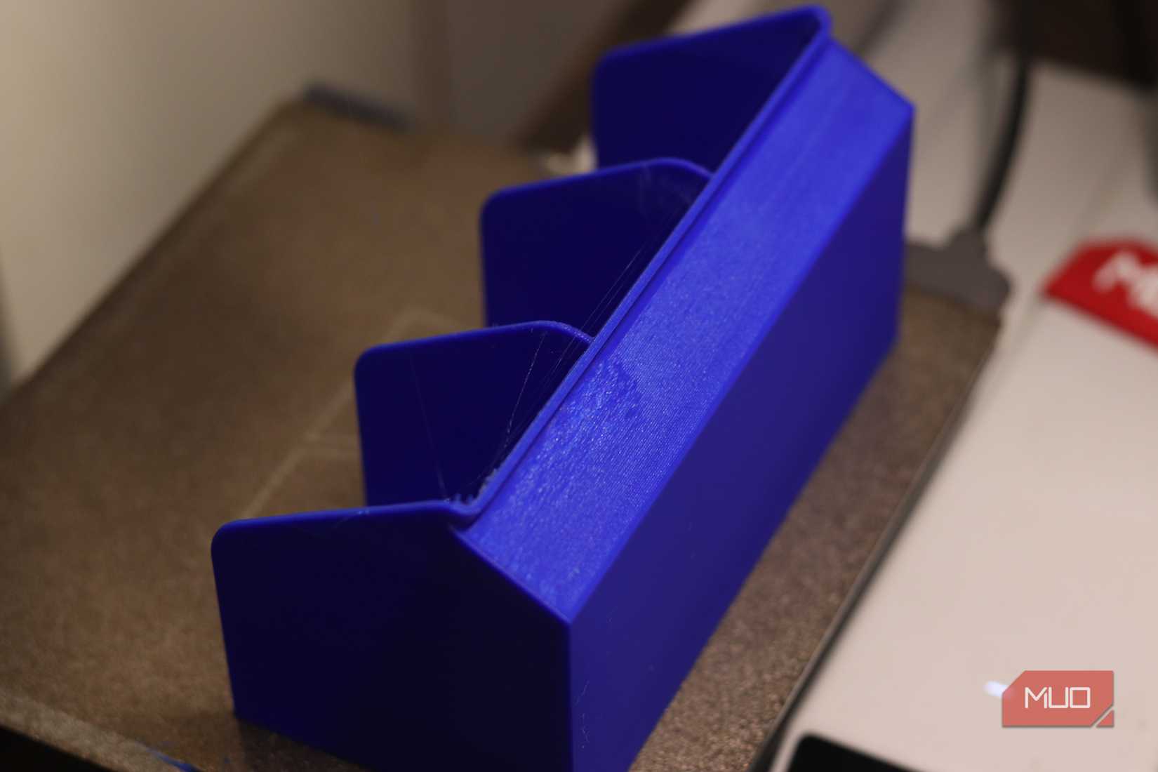 Bubbly print finish on 3D printed part.