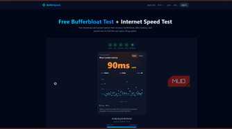 Bufferspeed internet latency test.