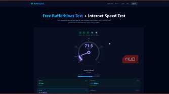 Bufferspeed internet speed test.