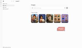 ChatGPT Images page showing a prompt box and image creation options for caricatures, anime, underwater scenes, summer sets, and pin collections.