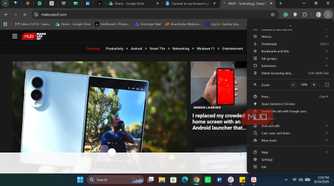 Chrome Menu bar