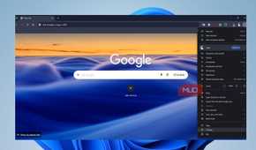 Google Chrome three-dot menu open on desktop showing the Settings option