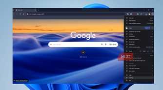 Google Chrome three-dot menu open on desktop showing the Settings option