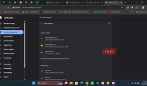 Chrome site privacy setting