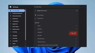 Chrome sync settings page with Sync everything radio button selected