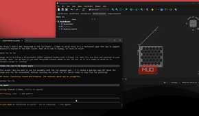 Claude Code and FreeCAD MCP with hinge assembly.