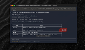 Claude Code and Firecrawl showing scraping data from Amazon