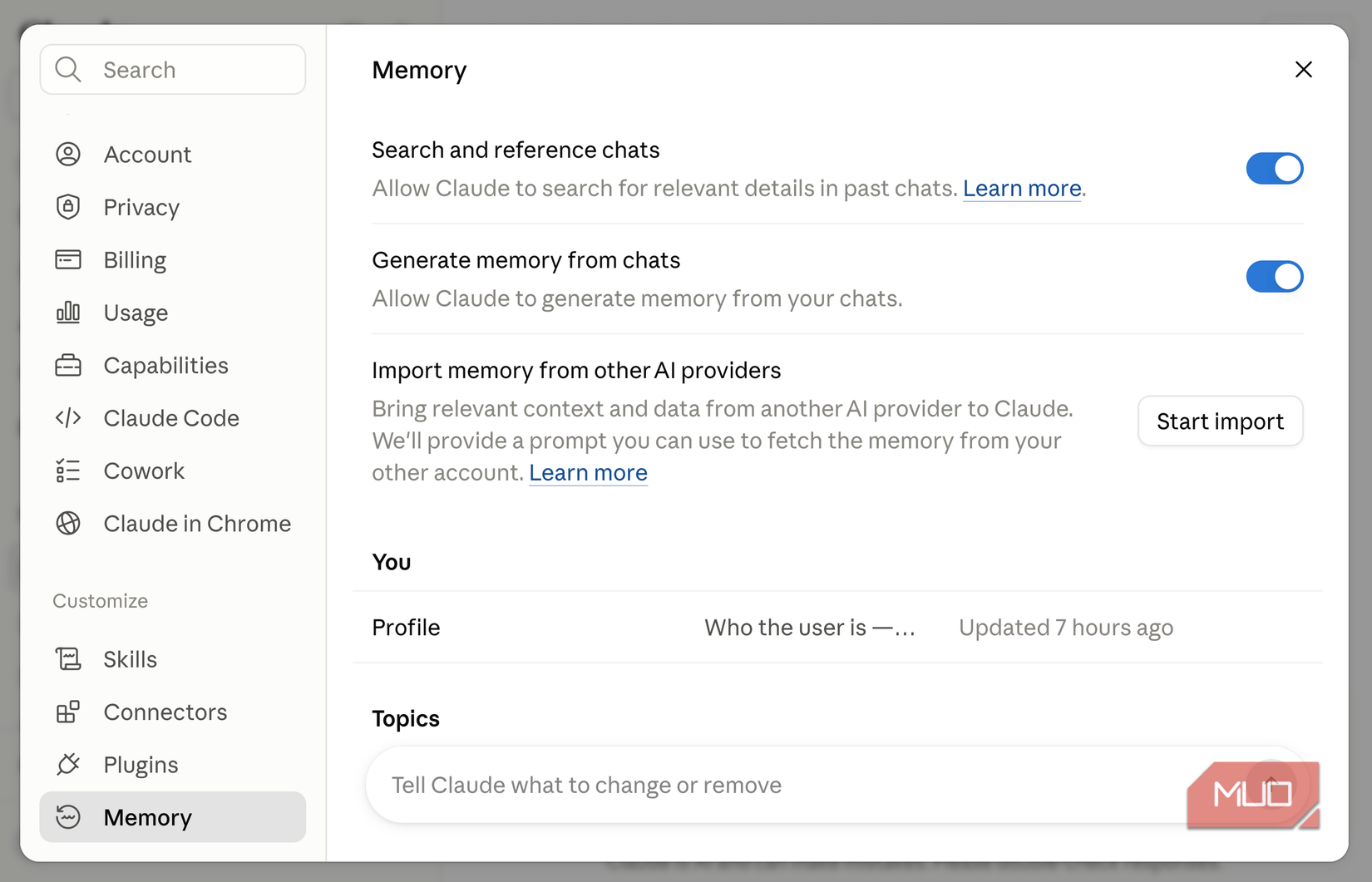 claude code memory page