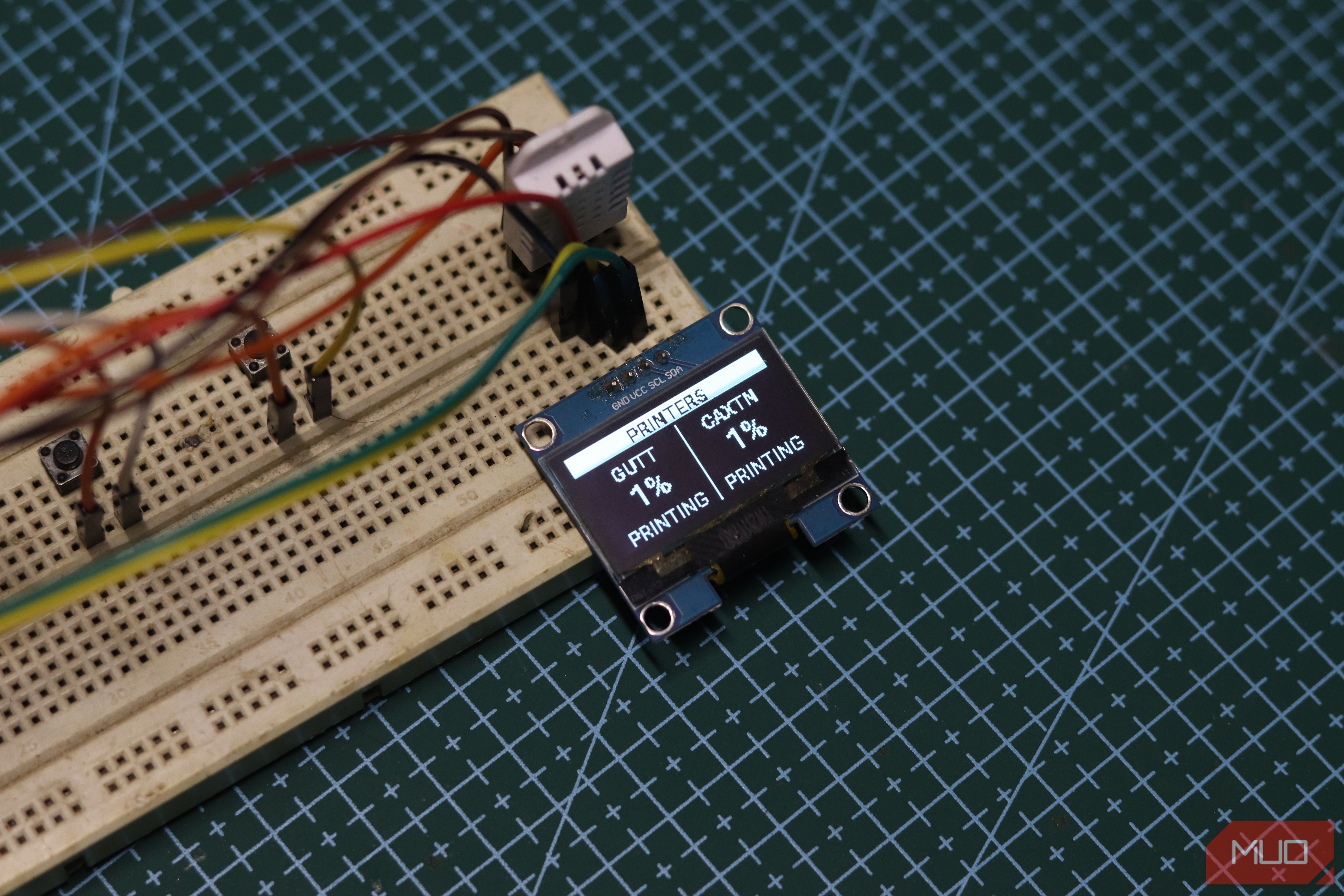 Climate Control Unit with 3D printer status.