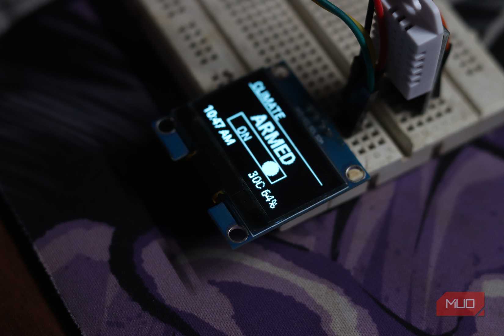Climate Control unit with temperature sensor.