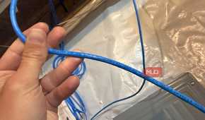CMR rating on blue ethernet cable