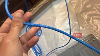 CMR rating on blue ethernet cable