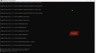 Compressed data report on CMD