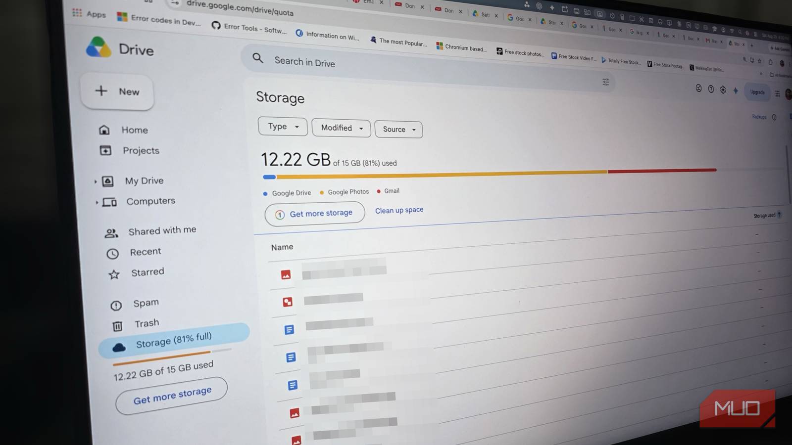 Как освободить место в Google аккаунте без удаления фотографий Интерфейс диспетчера хранилища данных