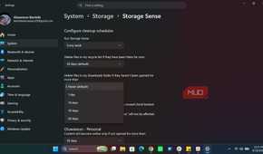 Configuring Storage Sense in Windows