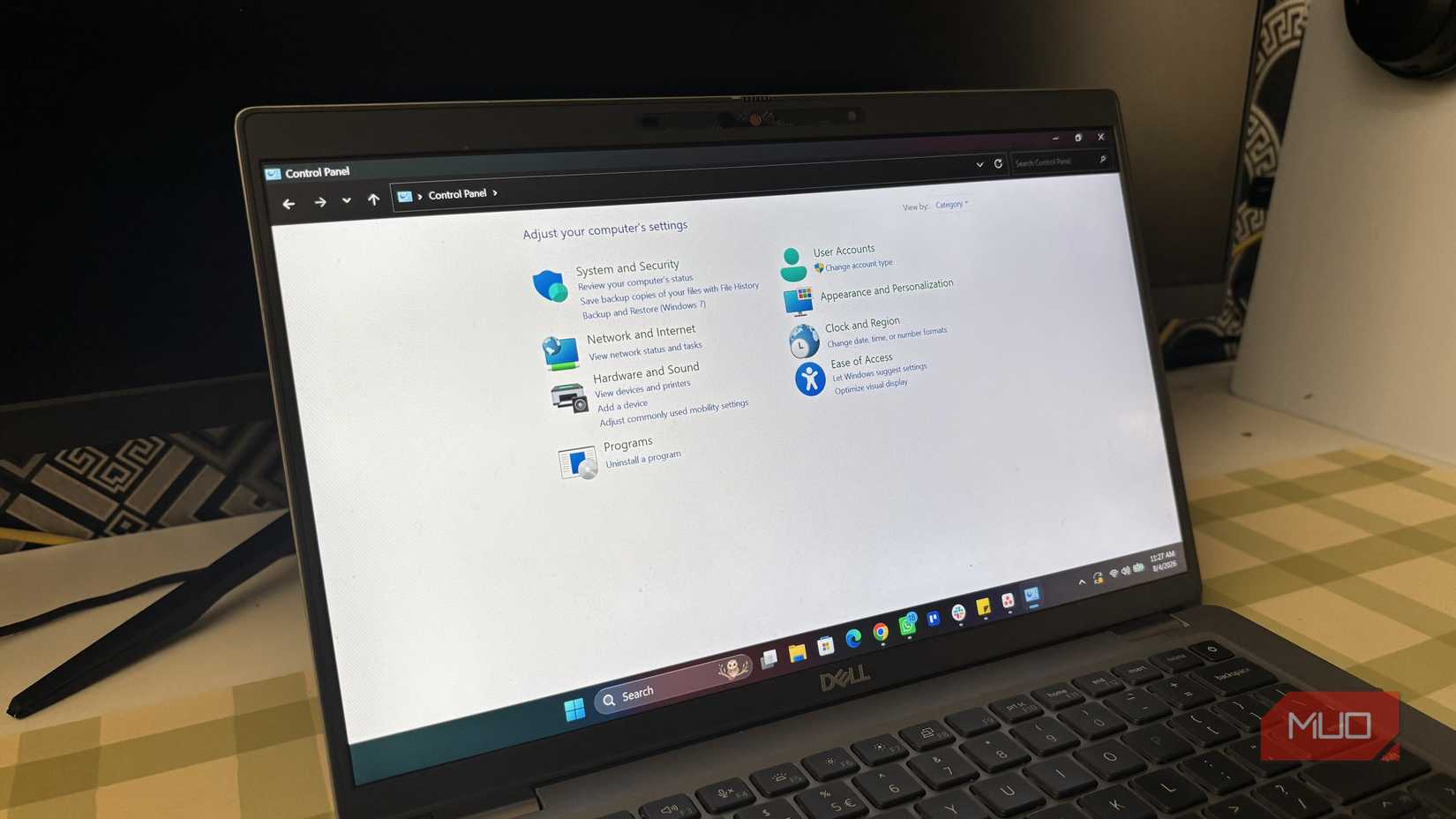 Control Panel on a Windows PC