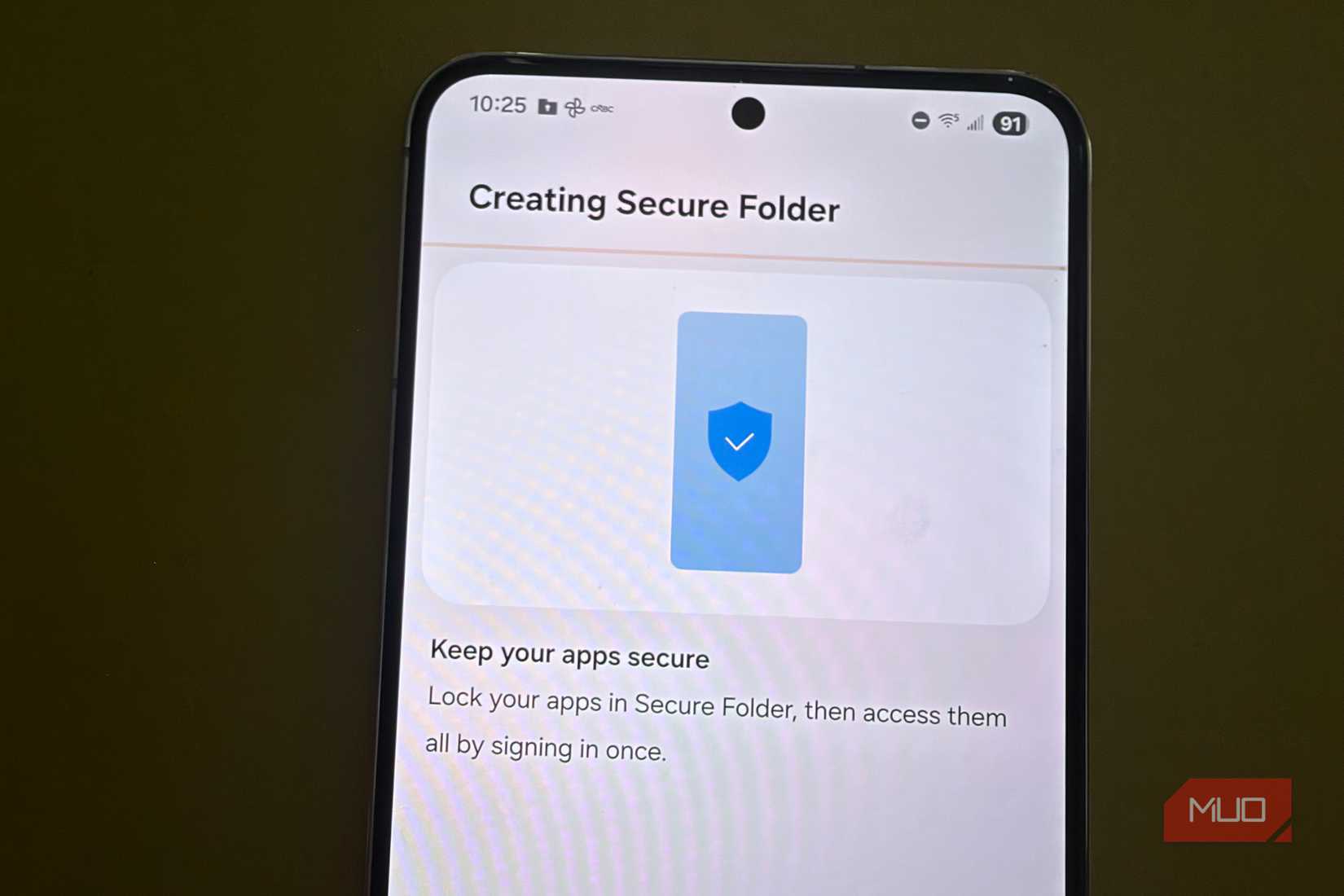creating secure folder